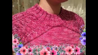 Джемпер ХИТ. Неклассический реглан сверху. Модель БЕЗ РОСТКА! 1 часть