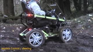 Terrain Hopper: Mobility Scooter with Joy stick Steering, Forest Terrain tackled easy