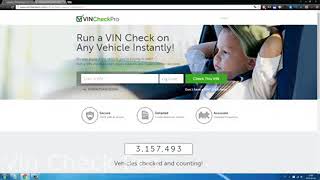 Vincheckpro Free Vin Check / Vincheckpro Sample Report