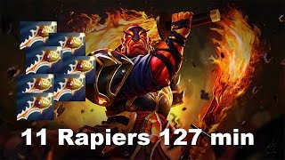 11 Rapiers everywhere 127 min game Breaking Dota 2