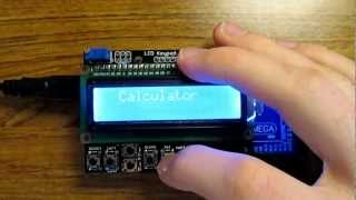 Arduino Calculator: HobbyKing LCD Shield