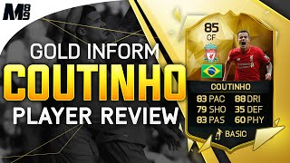 FIFA 16 IF COUTINHO REVIEW (85) FIFA 16 Ultimate Team Player Review + In Game Stats