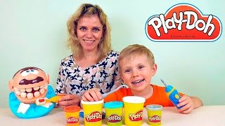 История Мистера Зубастика - Играем с  Play Doh. ВИДЕО ДЛЯ ДЕТЕЙ с Даником и Плей До
