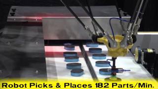 New FANUC M-2iA Delta Robot Picks and Places Containers at 182 Parts Per Minute