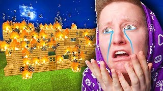 ХЕЙТЕР *СЖЁГ* МОЙ ДОМ В МАЙНКРАФТ ?