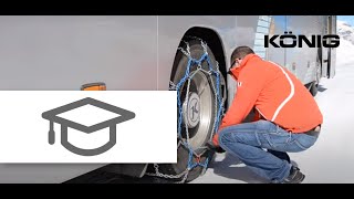 Установка грузовых цепей противоскольжения Konig