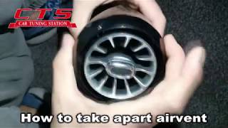 How to install LED turbo airvent for Mercedes Benz W205  C class