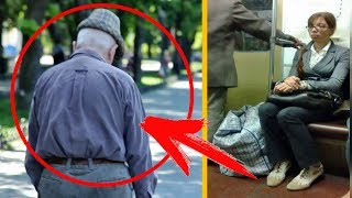 Пассажир увидел как ОНА залезла к ДЕДУШКЕ в карман! Но мужчина не остановил ее, а... ЗАУВАЖАЛ