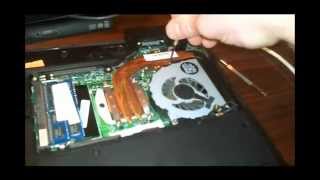Чистка ноутбука от пыли Lenovo Y460