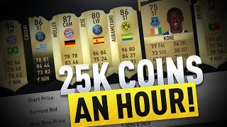 HOW TO MAKE 25k TO 50K COINS AN HOUR | FIFA 17 ULTIMATE TEAM TRADING METHOD