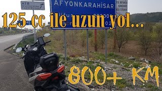 125 cc Motosikletle Tek Seferde 829 KM Gitmek - Xmax 125'le Uzun Yol Yapılır mı? Yakıt Tüketimi?