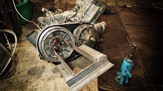 Stels 700D - Проект DROVA - часть 16 – Двигатель, шкив и первая неудача…