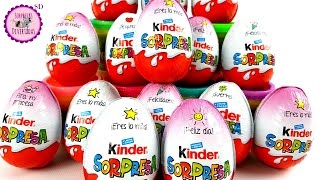 15 Huevos Kinder Sorpresa en Español - Juguetes de Barbie y Buscando a Dory