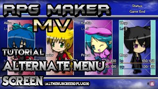 RPG Maker MV Tutorial: Alternate Menu Screen! (AltMenuScreen3 Plugin)