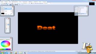 Как написать огненный текст в Paint.NET