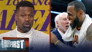 Stephen Jackson on why LeBron fits best with Popovich's Spurs and not Lakers | FIRST THINGS FIRST
