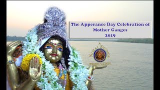 Ganga Puja 2019 held in Mayapur on the bank of the River Ganges.