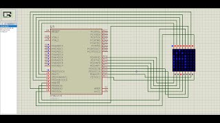Atmega16 interfacing with 8*8 Dot Matrix Display