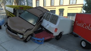 Multi-Vehicle Pileup Crashes 28 | BeamNG.drive