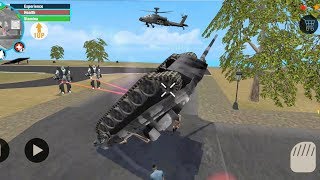 Real Gangster Crime (Robot car overturns army tank) - Real Hero Fight Robot Car on Army Tank - HD