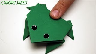 Как сделать прыгающая лягушка из бумаги