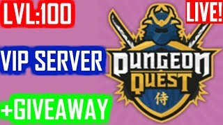 ??LVL:100!!!+GIVEAWAY!!!?(Dungeon Quest RobloX)?