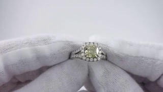 Кольцо Parure с желтым бриллиантом 1.61 карата