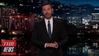 Jimmy Kimmel Tears Into United Airlines for Dragging Passenger Off Flight | THR News