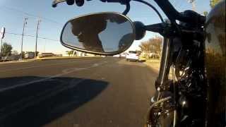 Harley 48 with Vance and Hines slip ons Gopro test