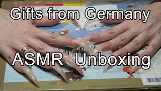 ASMR ear  sound unpacking the gifts from Santa Claus