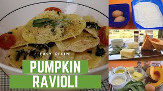 Food Brainwash: Pumpkin ravioli in a sage butter