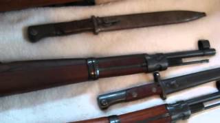 Mauser military surplus rifles.