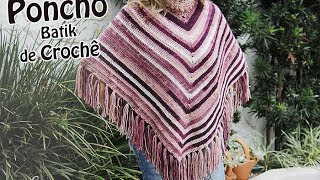 Poncho de Crochê passo a passo com Professora Simone Eleotério