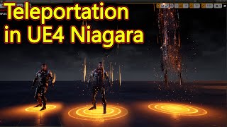 Unreal Engine Teleportation effect in Niagara Tutorial