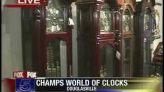 Part 1 - Champ's Clock Shop FOX 5 Daylight Savings Time Event