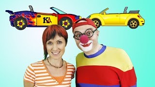 Мультики  про дружбу. Гонки на машинах. Маша и Клоун Дима 3
