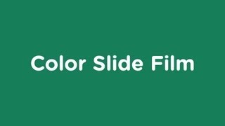 E6 Color Slide Film