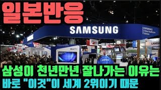 "일본반응"(삼성이 천년만년 잘나가는 이유는 바로 "이것"이 세계 2위 때문이다)