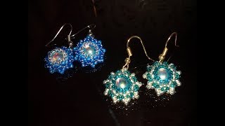Tutorial: earrings. Мастер-класс по плетению серёжек.