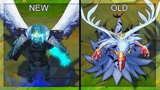 All Swain Skins NEW and OLD Texture Comparison Rework 2018 (League of Legends)