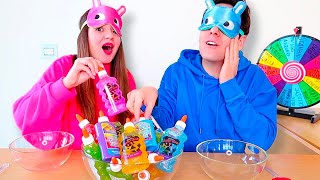 3 COLORI DI COLLA SLIME CHALLENGE!
