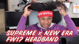 SUPREME x NEW ERA HEADBAND! 3M REFLECTIVE!