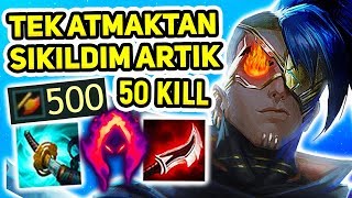 50 KİLL Mİ O DA NE! TEK ATMAKTAN SIKILDIM! 500 AD KAYN JUNGLE!