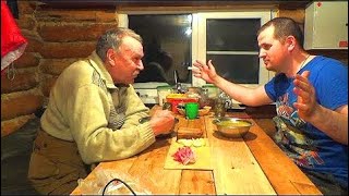 Поездка на таежную избу в мороз.  Жизнь в тайге.