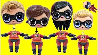 Teaching Colors with The Incredibles 2 Custom LOL Surprise Dolls