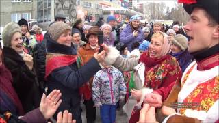 Праздник Масленица проводы зимы в сквере, Дом народного творчества Губерния Пермь 25 02 2017