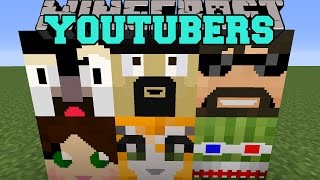 Minecraft: MORE YOUTUBER BLOCKS (STAMPYLONGHEAD, IBALLISTICSQUID, & THEATLANTICCRAFT) Mod Showcase