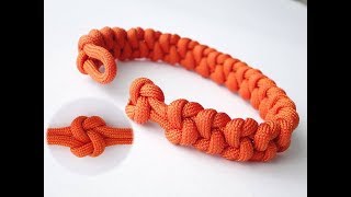 How to Make a "True Lovers Knot" Paracord Bracelet/Knot and Loop Closure