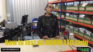 How to test an RGBW LED Strip