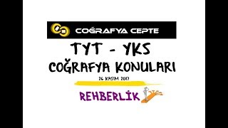 YKS TYT COĞRAFYA KONULARI - YKS AYT COĞRAFYA 1 VE COĞRAFYA 2 KONULARI NELERDİR? YKS COĞRAFYA